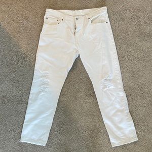 Levi 501 white jeans w30 l32